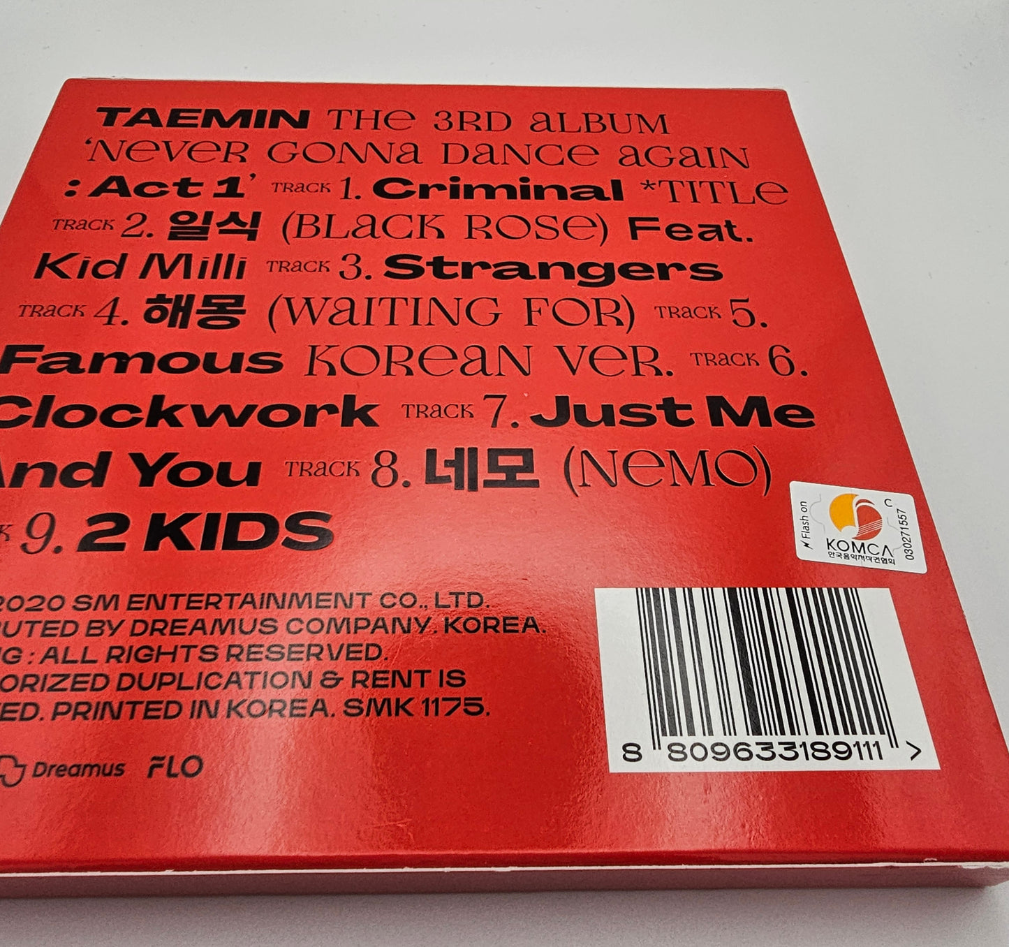 Taemin Shinee - Never Gonna Dance Again : Act 1 (Vol.3)