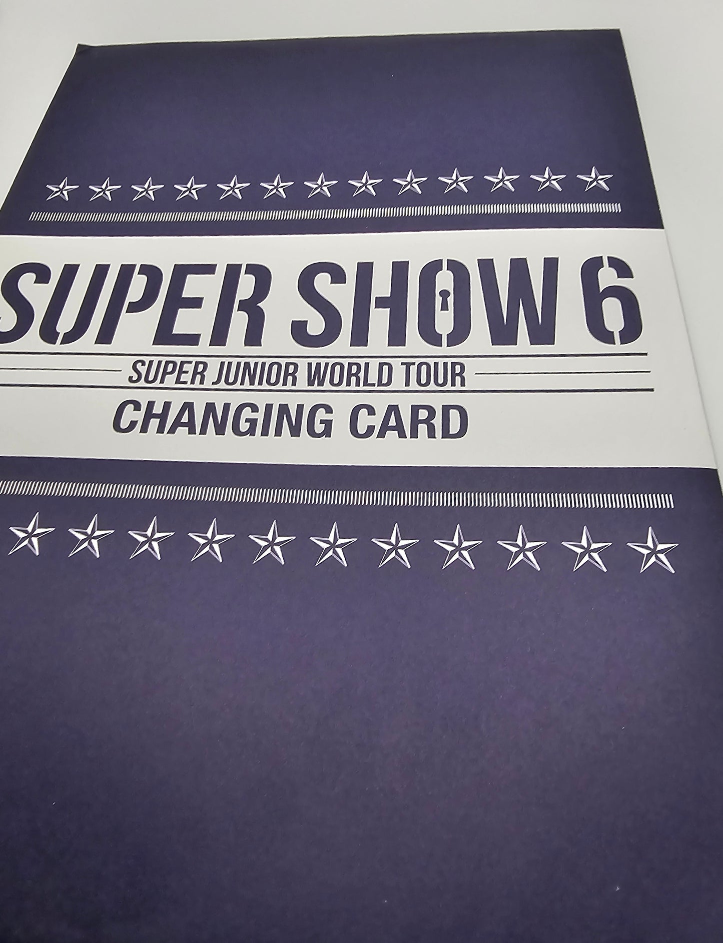 SUPER SHOW 6 Super Junior World Tour Changing Cards