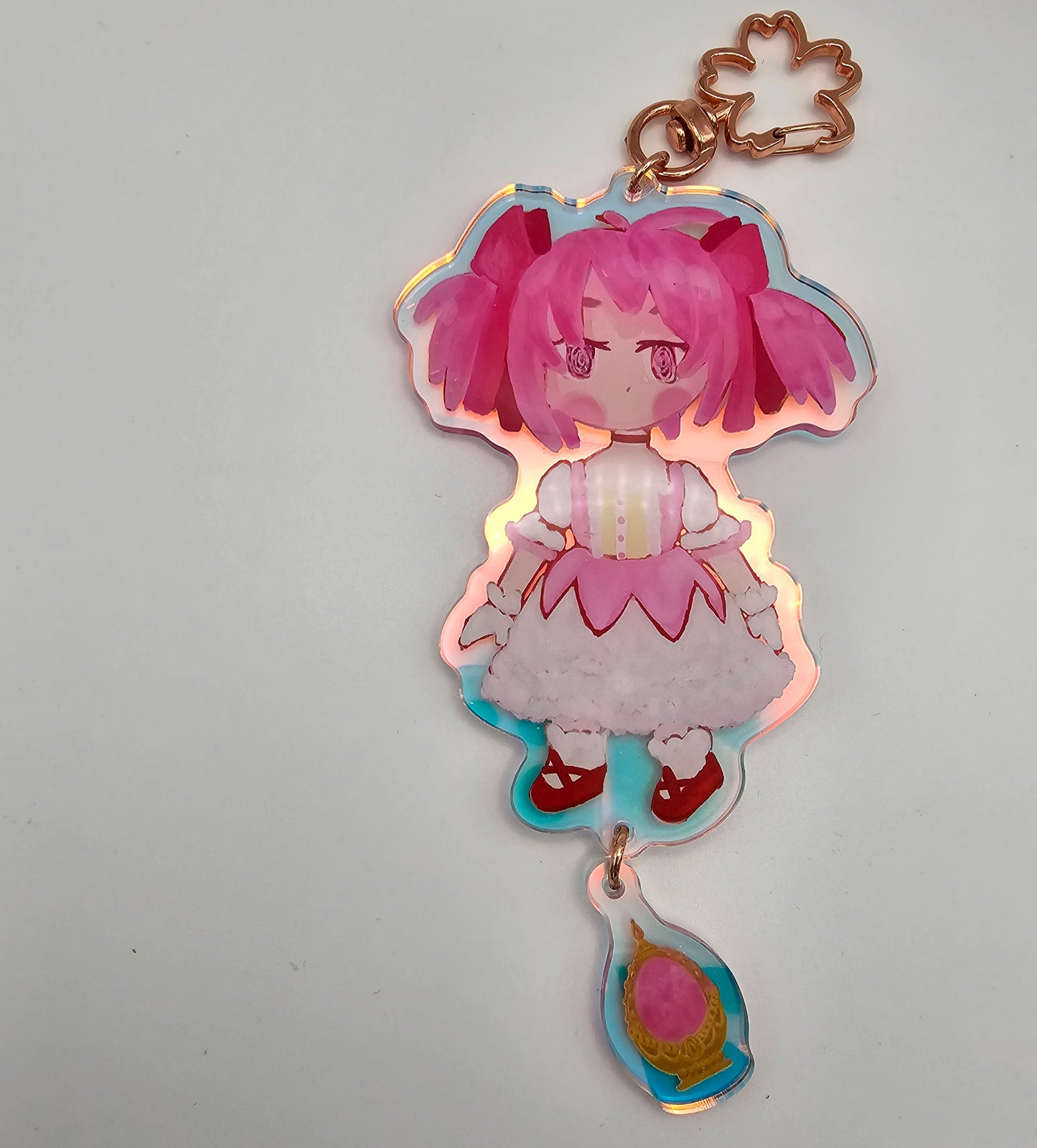 Madoka Kaname + soul gem "puella magi madoka magica" acyclic Keychain by Kinokya