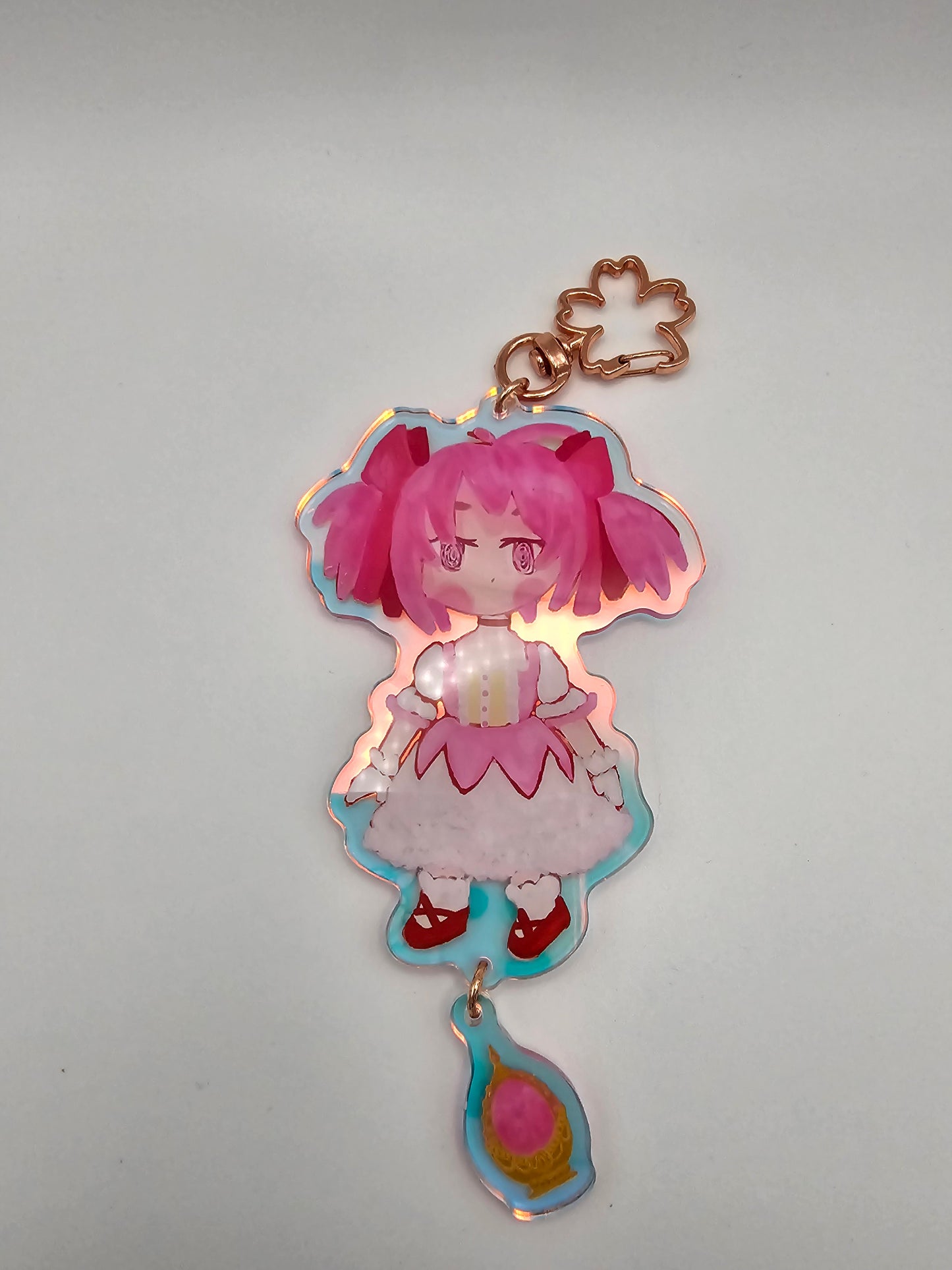 Madoka Kaname + soul gem "puella magi madoka magica" acyclic Keychain by Kinokya