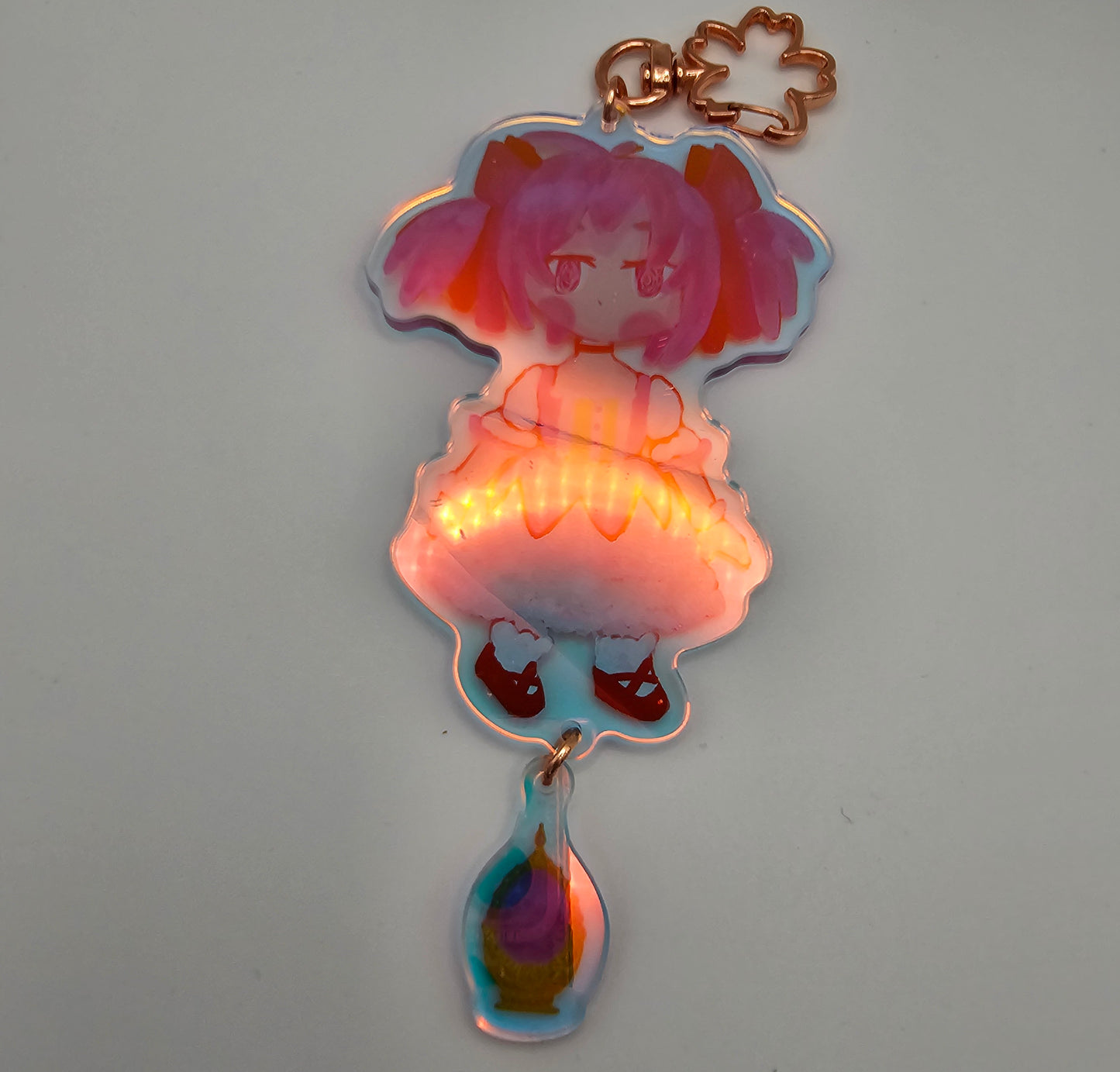 Madoka Kaname + soul gem "puella magi madoka magica" acyclic Keychain by Kinokya
