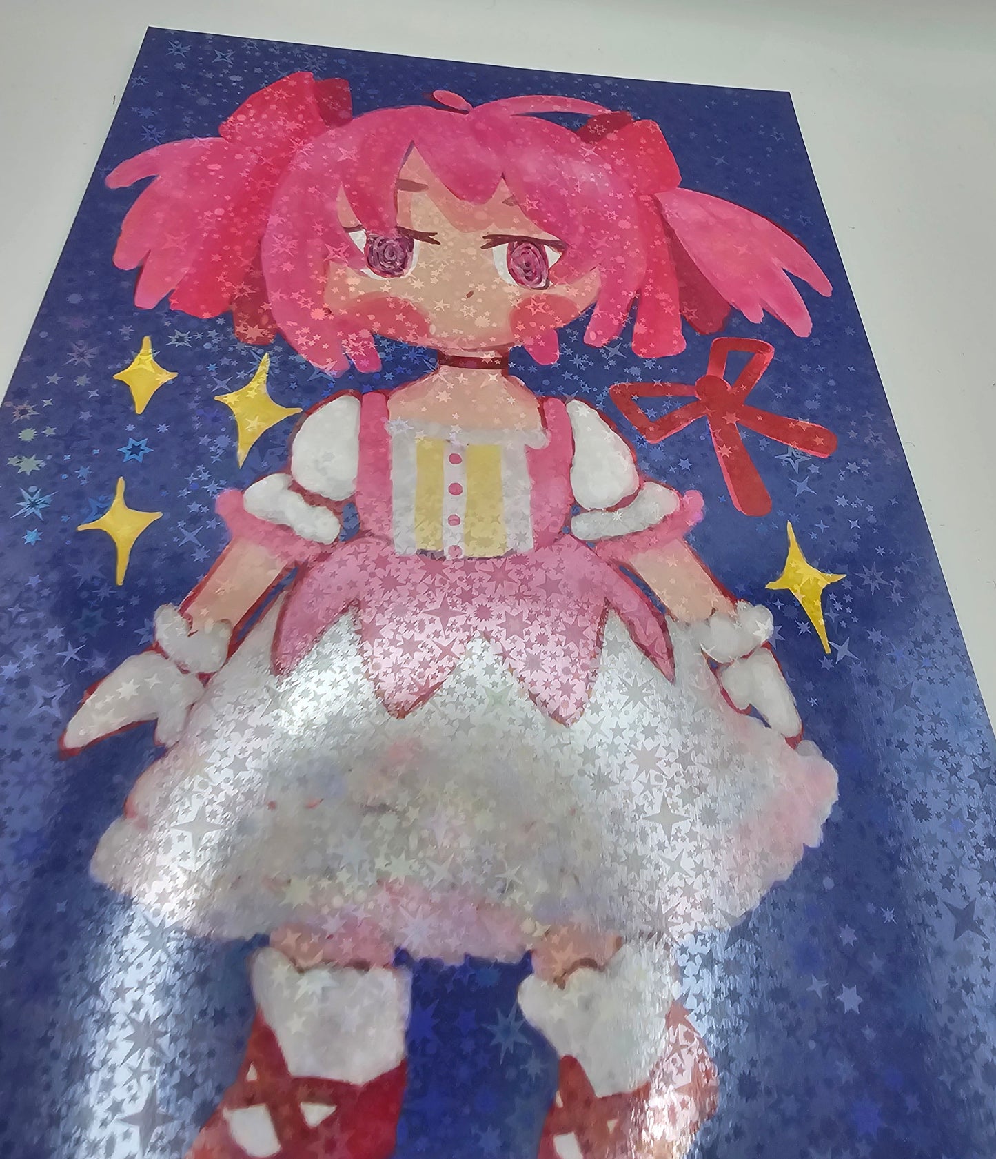 Madoka and Homura poster print A5 "Puella Magi Madoka Magica"