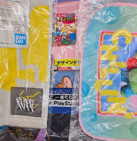 Japanese hand towels: tom and jerry, playstation, moomin etc