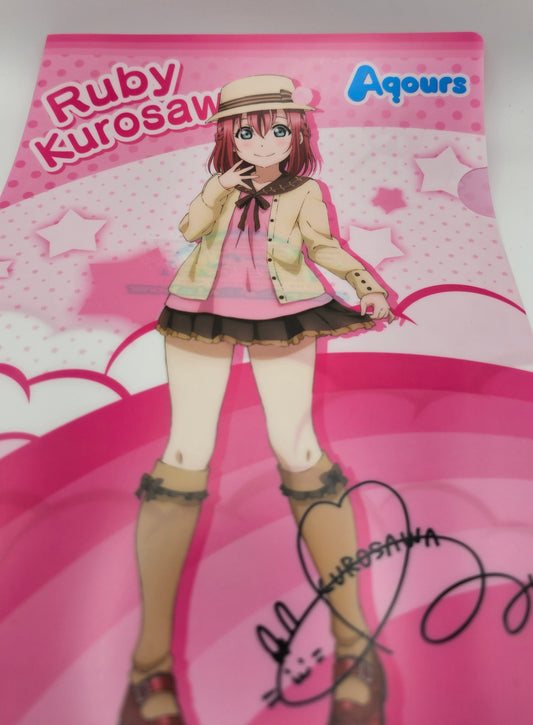 Ruby Kurosawa Love Live! Sunshine clear file casual ver