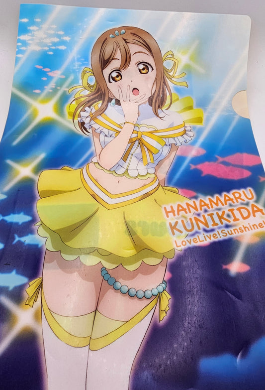 Love Live! Sunshine! Hanamaru Kunikida clear file aquarium ver