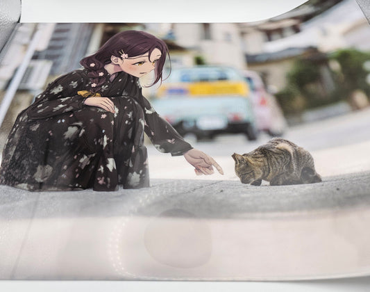 Love live school idol project Riko with cat clear file
