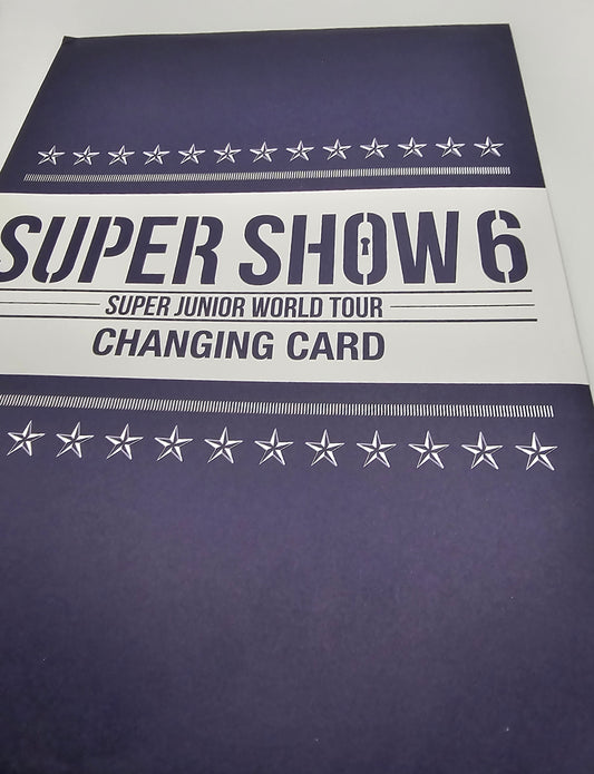 SUPER SHOW 6 Super Junior World Tour Changing Cards