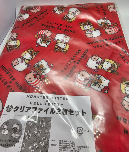 Sanrio Hello Kitty Monster Hunter Airou Clear File