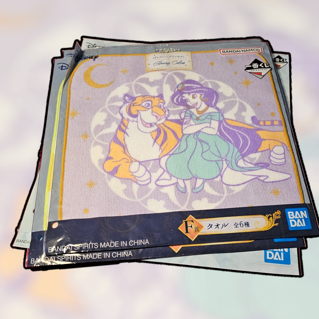 Ichiban Kuji Disney Princesses Hand towels F-Prize