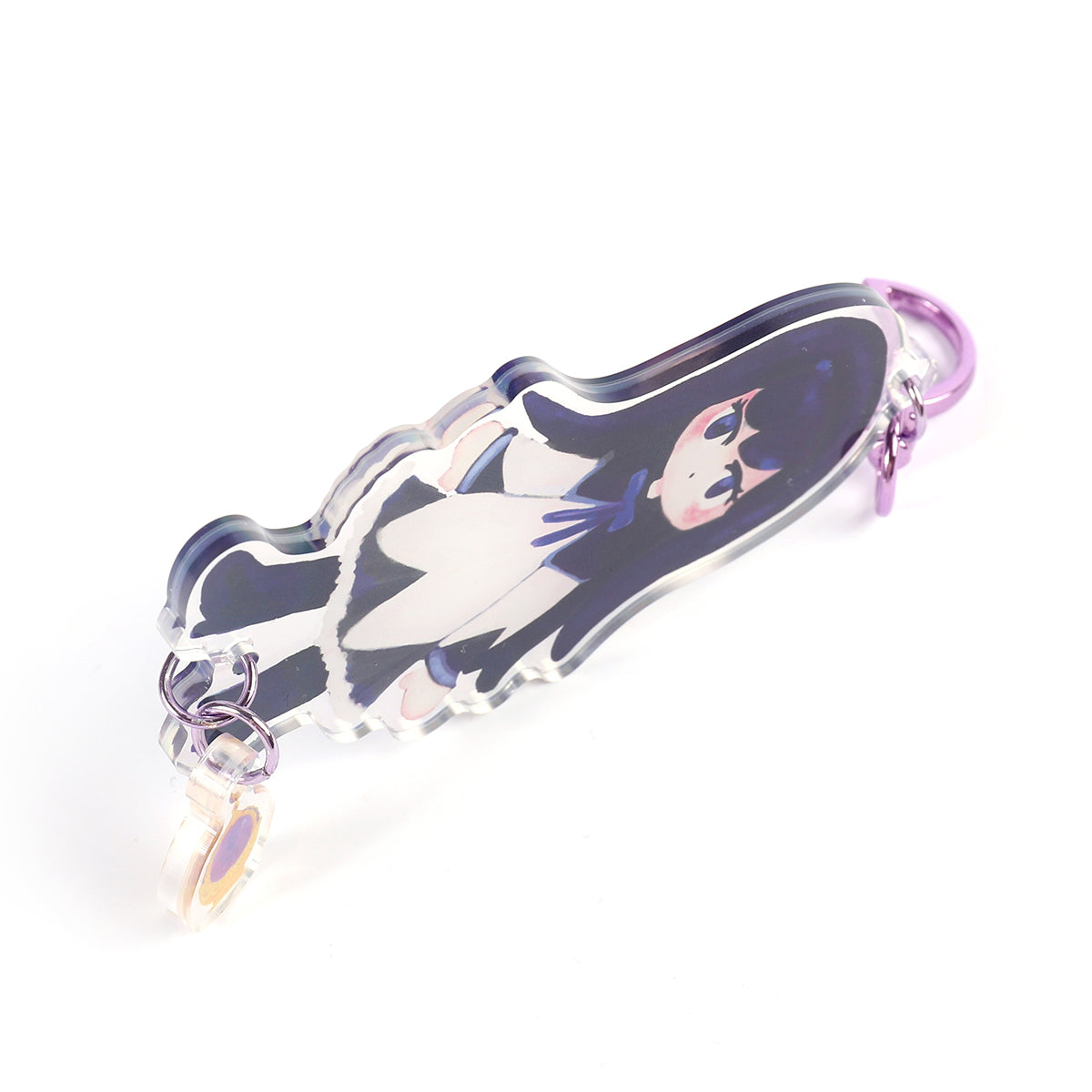 Homura Akemi + soul gem "puella magi madoka magica"  acyclic Keychain by Kinokya
