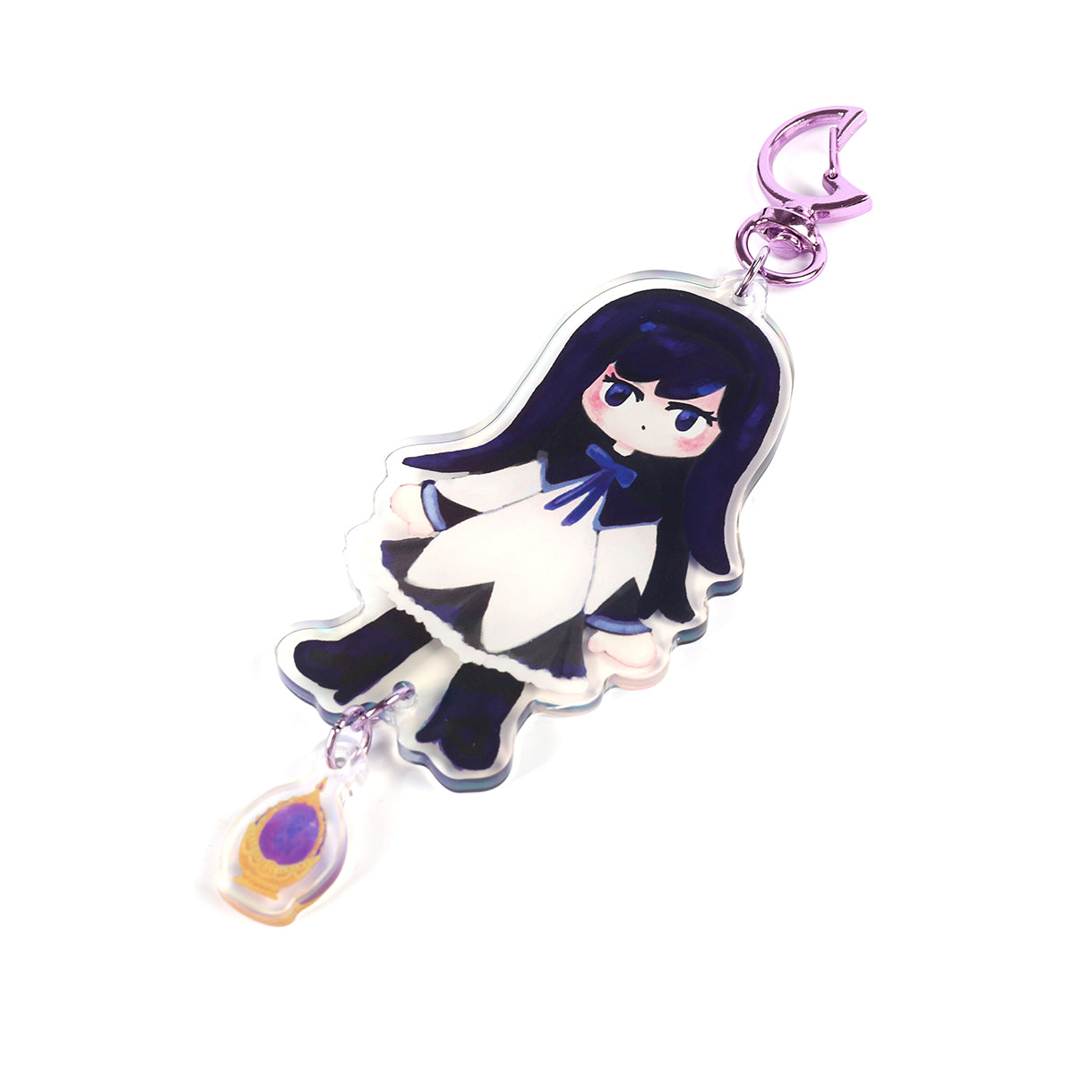 Homura Akemi + soul gem "puella magi madoka magica"  acyclic Keychain by Kinokya