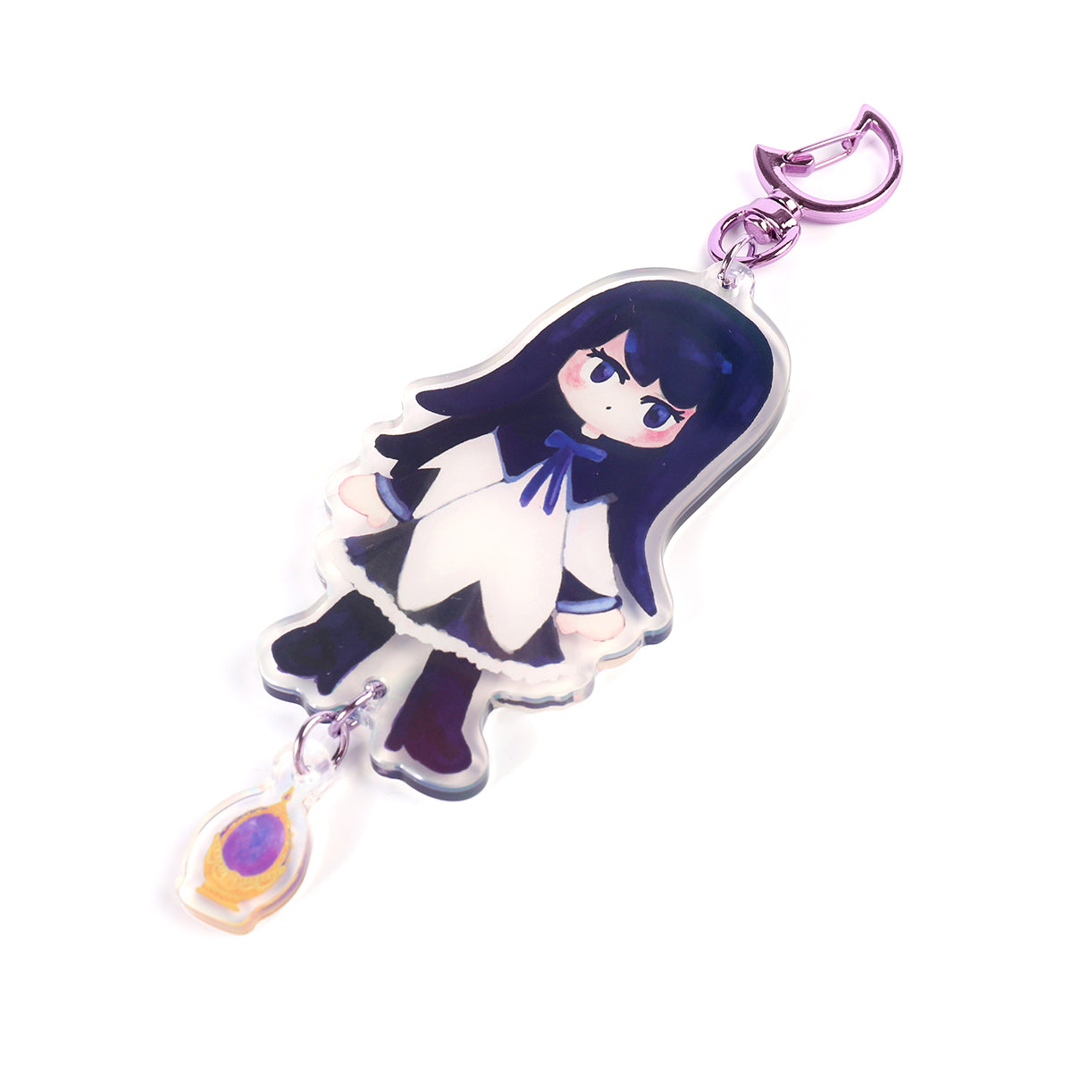 Homura Akemi + soul gem "puella magi madoka magica"  acyclic Keychain by Kinokya
