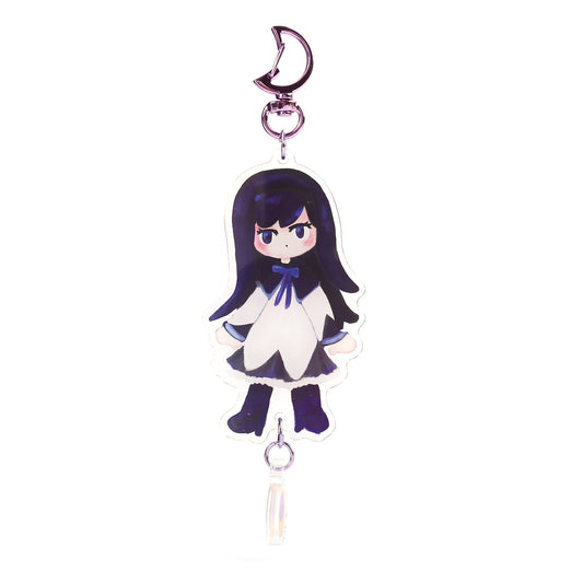 Homura Akemi + soul gem "puella magi madoka magica"  acyclic Keychain by Kinokya